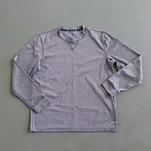 Tek Gear Gray Long Sleeve Men's Shirt Size Small